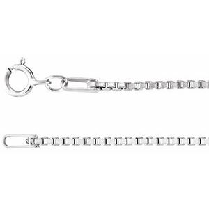 Sterling Silver 1.3 Mm Diamond-Cut Box 7" Chain