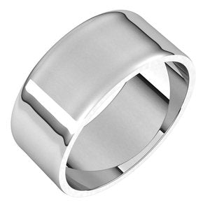 Sterling Silver 8 Mm Ultra-Lightweight Flat Band Size 9.5
