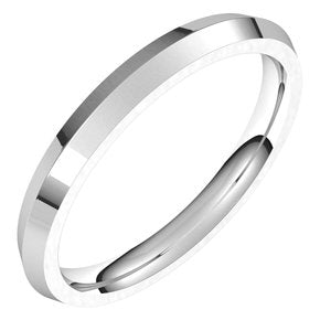 Sterling Silver 2.5 Mm Comfort-Fit Knife Band Size 11