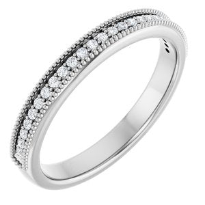 Platinum 9/10 Ctw Natural Diamond Anniversary Band