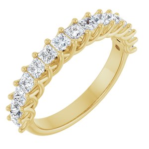 14K Yellow 1 Ctw Natural Diamond Anniversary Band