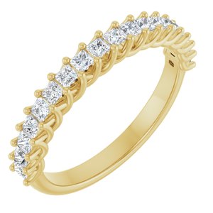 14K Yellow 1/2 Ctw Natural Diamond Anniversary Band