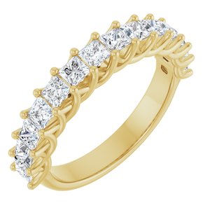 14K Yellow 1 1/3 Ctw Natural Diamond Anniversary Band