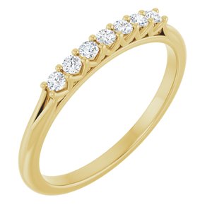 14K Yellow 1/6 Ctw Natural Diamond Anniversary Band