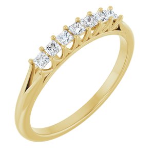 14K Yellow 1/4 Ctw Natural Diamond Anniversary Band