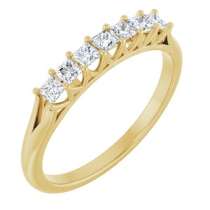 14K Yellow 1/3 Ctw Natural Diamond Anniversary Band