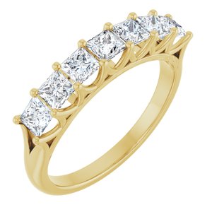 14K Yellow 1 1/8 Ctw Natural Diamond Anniversary Band