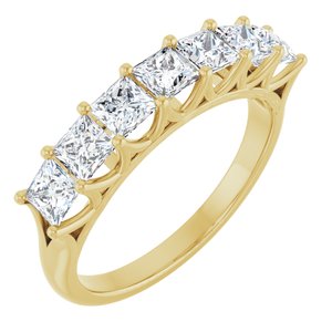 14K Yellow 1 3/8 Ctw Natural Diamond Anniversary Band
