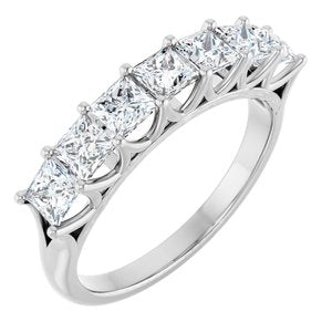 Platinum 1 3/8 Ctw Natural Diamond Anniversary Band