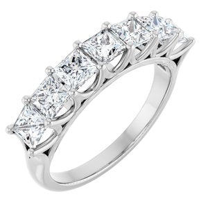 Platinum 1 3/4 Ctw Natural Diamond Anniversary Band