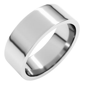 Sterling Silver 7 Mm Lightweight Comfort-Fit Flat Band Size 9