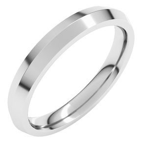 Sterling Silver 3 Mm Comfort-Fit Knife Band Size 11