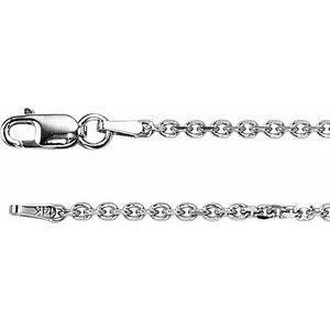 Sterling Silver 1.75 Mm Diamond-Cut Cable 24" Chain