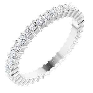 Platinum 9/10 Ctw Natural Diamond Eternity Band Size 6