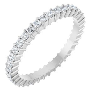 Platinum 9/10 Ctw Natural Diamond Eternity Band Size 7