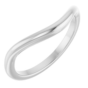 14K White 1.9 Mm Contour Band