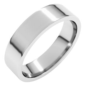 Sterling Silver 5 Mm Lightweight Comfort-Fit Flat Band Size 13.5